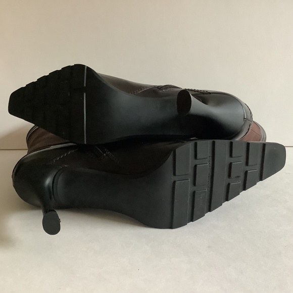 Stuart Weitzman Boots Womens 8 AA Brown Leather Witch Cosplay Steampunk NWOB - Picture 5 of 9